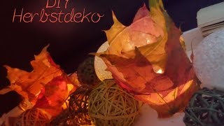 DIY Herbstdeko Teelicht  Kooperation mit Nicky L [upl. by Raveaux9]