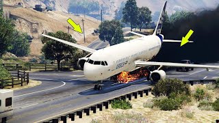 Malaysian Airbus a380 Collide amp Crash Emergency land at UAE Today gta5 fyp shorts [upl. by Lody775]