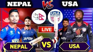 🔴NEPAL VS USA ICC WORLD CUP CRICKET LEAGUE 2 SERIES 42ND MATCH LIVE ICC WORLD CUP  LIVE SCORE [upl. by Nospmis]