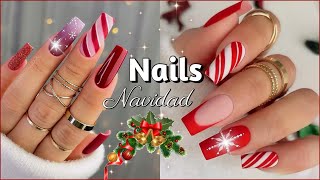 HERMOSOS DISEÑOS DE UÑAS NAVIDEÑAS DE MODA  UÑAS PARA NAVIDAD LO MÁS NUEVO  Nails Art moda 2025 [upl. by Davenport]