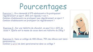 Pourcentages Exercices corrigés [upl. by Delcine]