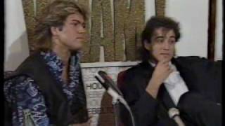 WHAM PRESS CONFERENCE AUSTRALIA 1985 GEORGE MICHAEL amp ANDREW RIDGELEY [upl. by Danell]