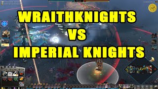 Warhammer 40k  Wraithknights vs Imperial Knights [upl. by Marilee397]