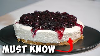 EASIEST NoBake NoGelatin Cheesecake Recipe EVERYONE Should Master [upl. by Perloff]