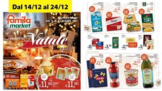 volantino Famila Market dal 14 al 24 dicembre Natale Magico [upl. by Isolda]