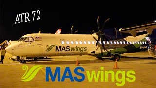 MAS Wings  ATR72  Tawau to Kota Kinabalu [upl. by Sager]