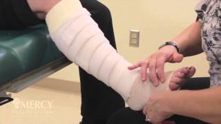 Multilayer bandaging for the leg [upl. by Cumings]