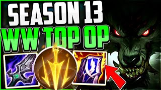 How to Play WARWICK TOP amp CARRY💪  Best BuildRunes Season 13  Warwick Guide S13 League of Legends [upl. by Adnalay]