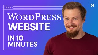 How to Create a WordPress Website in 10 Minutes Using Hostinger [upl. by Llenahs]