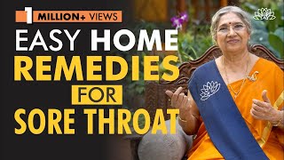 Yogic Home Remedies for Sore Throat  Dr Hansaji Yogendra [upl. by Urien49]