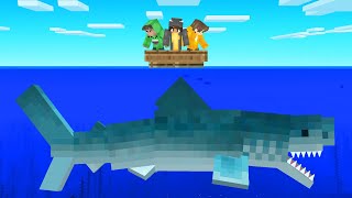 We Hunted A MEGALODON SHARK in Minecraft [upl. by Zebedee140]