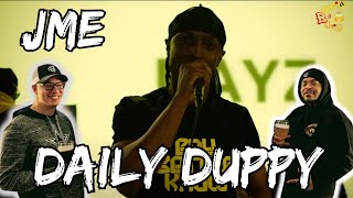 JME BRINGS GRIME TO THE DUPPY  Americans React to JME Daily Duppy [upl. by Dyann]