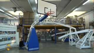 Sport Systems Basketball backstop Hydroplay Club manual hpl backboard  installation and use [upl. by Kazimir]