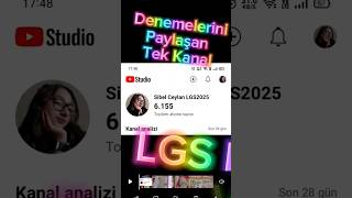 LGS Deneme Sonuçları Paylaşan Tek Kanal lgs2025lgsvlog [upl. by Assilat541]