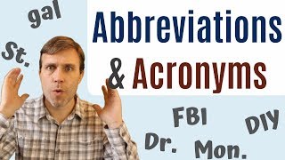 Abbreviations amp Acronyms to Build Your Vocabulary [upl. by Marcille415]