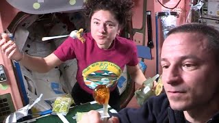 Space makes eating a lot more fun Astronauts explain food prep [upl. by Alton294]