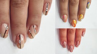 160 fun and easy nail art designs for nail art lovers  swirl nail art design ideas for beginners [upl. by Gannes]