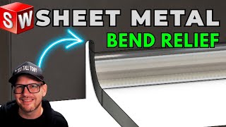 How Sheet Metal BEND RELIEF works in SOLIDWORKS  Tobys Tutorial [upl. by Attikin993]