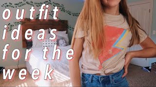 A WEEK OF OUTFIT IDEAS FOR SCHOOL [upl. by Atnahsa]