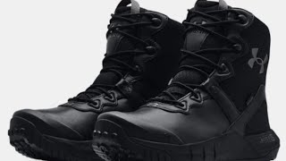 UA Micro G® Valsetz Water Proof Leather Tactical Boots Review [upl. by Einnalem]