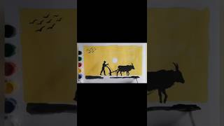 Farmer drawing farmer farming india trending ytshorts viralshort drawing [upl. by Emilia]