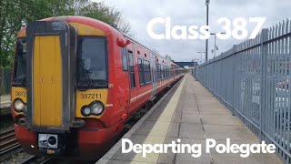 Class 387 departing Polegate [upl. by Jary]