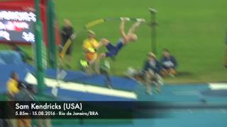 Sam Kendricks USA winning the bronze medal at the 2016 Olympic Games [upl. by Zora]