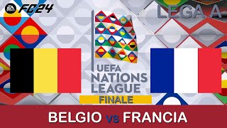 EA SPORTS FC 24  UEFA NATIONS LEAGUE  Finale  BELGIO vs FRANCIA [upl. by Mcnelly878]