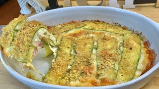 ZUCCHINE AL FORNO VELOCISSIME E LEGGERE TUTTO A CRUDO NO FRITTURA [upl. by Doniv]