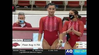 Sophia Carter  floor  NCAA gymnastics  21921 [upl. by Illyes709]