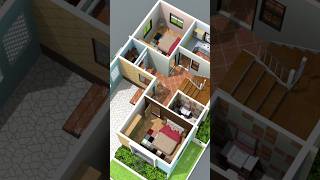 24×33 house plan  2bhk house design with car parking ghar home houseplan [upl. by Dotson970]