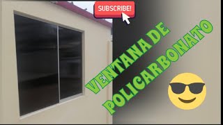 instalacion de ventana de policarbonato y perfiles de aluminio [upl. by Oakley]