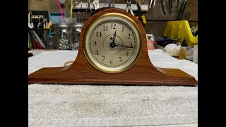 How to repair a Sangamo clock with case restoration c 1930’s [upl. by Ettenirt]