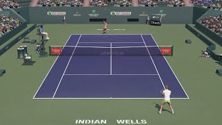 Carlos Alcaraz VS Alexander Zverev  INDIAN WELLS  Full Ace Tennis Simulator  CPU vs CPU [upl. by Morra]