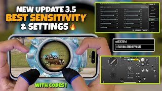 NEW😱 BEST SENSITIVITY amp SETTINGS 2024🔥 4 Finger Claw Gyroscope  35  Version 35 Icemire Frontier [upl. by Justinian52]