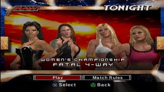 WWE SVR 07  Candice Michelle vs Lita vs Torrie Wilson vs Trish Stratus  Womens Championship [upl. by Waldack607]