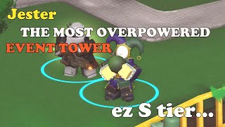 Why The New JESTER Is OVERPOWERED Best Event Tower  Tower Defense Simulator [upl. by Eiduam]