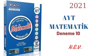 TOPRAK YAYINLARI AYT MATEMATİK 10DENEME ÇÖZÜMLERİ 120 [upl. by Einahpts]