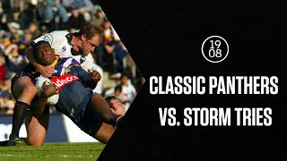 Penrith Panthers vs Melbourne Storm  Classic Tries  NRL Throwback [upl. by Anivlac]