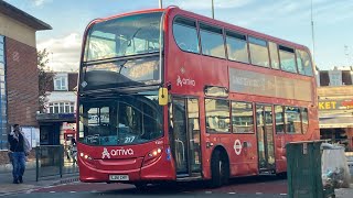 Journey on the Arriva London Enviro 400 T209 LJ61CHV on bus route 217 [upl. by Coffee]