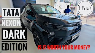 TATA NEXON FACELIFT DARK EDITION  FEATURE LOADED darkedition [upl. by Otsirc691]