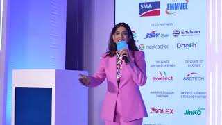 MANVI KHILNANI HOSTING MERCOM INDIA RENEWABLES SUMMIT 2024 [upl. by Cad13]