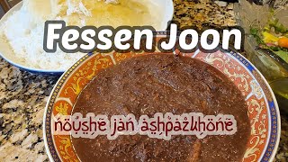 khoresht fesenjān recipe  chicken walnut pomegranate stew [upl. by Nueovas]