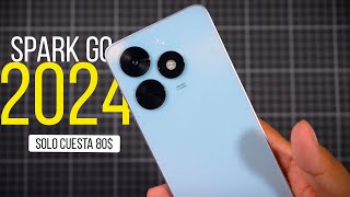 TECNO SPARK GO 2024│UNBOXING en ESPAÑOL│Altavoces duales y 90 hz por solo 80 [upl. by Kyte824]