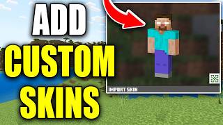 How To Add Your Custom Skin To Minecraft Bedrock Edition  Easy Guide [upl. by Atirhs]