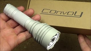 LITNIT White Convoy C8 Flashlight KW CULPM1 TG Review 3040 Sweet Budget Thrower 900M 1200LM [upl. by Swayne325]