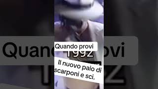 Quando provi il nuovo paio di scarponi da sci sciare sci scarponi [upl. by Jedthus489]