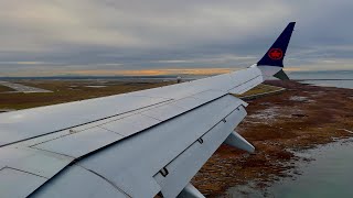 4K – Overcast Vancouver Landing – Air Canada – Boeing 7378 Max – YVR – CFSIQ – SCS 1253 [upl. by Dareece912]