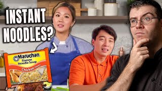 Pro Chef Reacts Uncle Roger LIKES Auntie Esther 11 Ramen Epicurious [upl. by Ahtrim]