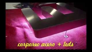 Como se hacen letras corporeas con leds [upl. by Levine410]